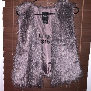 Faux fur vest